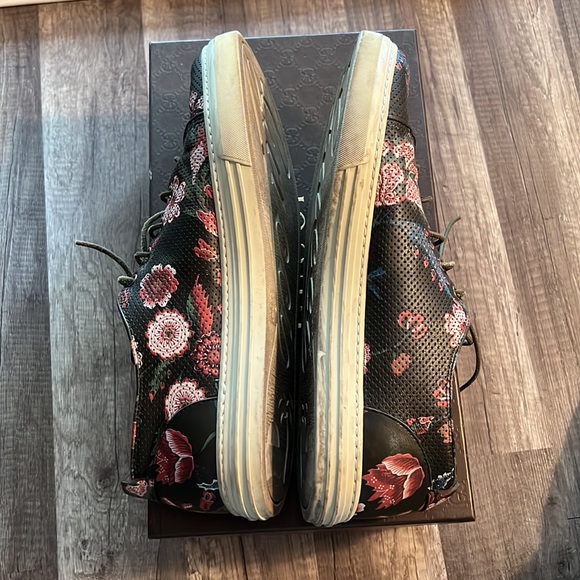 GUCCI SHAGREEN FLORAL SNEAKERS VINTAGE - Picture 6 of 10